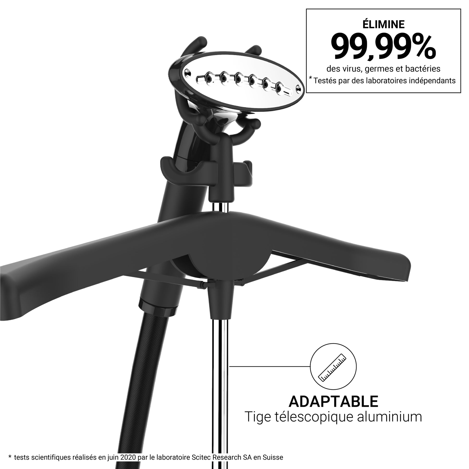 Steamone Garment Steamer, 1.8Lit, 1800Watts, Black Steamone Garment Steamer, 1.8Lit, 1800Watts, Black