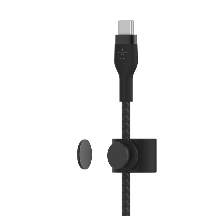 Belkin Boost Charge PRO Flex USB-C to USB-C Braided Silicone Cable, 2Mm, Black Belkin Boost Charge PRO Flex USB-C to USB-C Braided Silicone Cable, 2Mm, Black