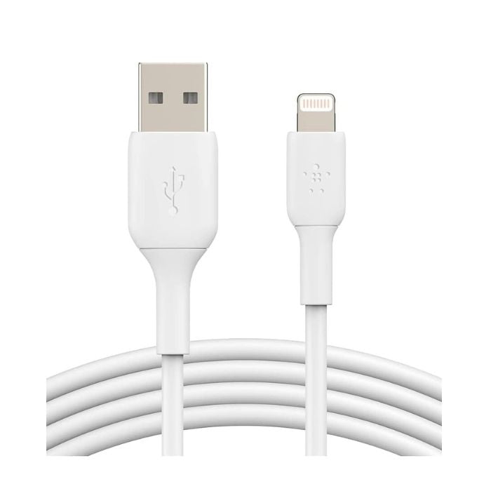 Belkin Boost Charge USB-A to Lightning Cable, 1Mm, White Belkin Boost Charge USB-A to Lightning Cable, 1Mm, White