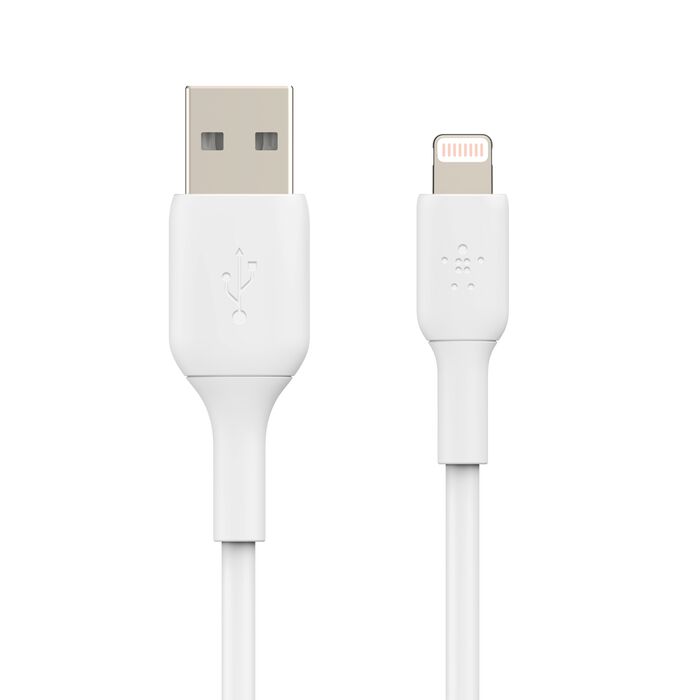 Belkin Boost Charge USB-A to Lightning Cable, 3Mm, White Belkin Boost Charge USB-A to Lightning Cable, 3Mm, White