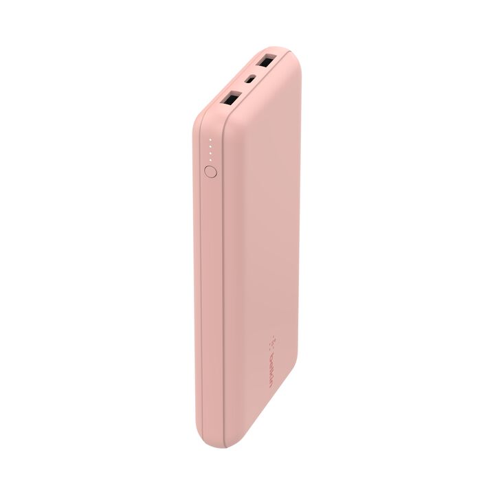 Belkin Boost Charge 3-Port & 20000Mah Power Bank with USB-C 15Watts, Dual USB-A, Pink Belkin Boost Charge 3-Port & 20000Mah Power Bank with USB-C 15Watts, Dual USB-A, Pink