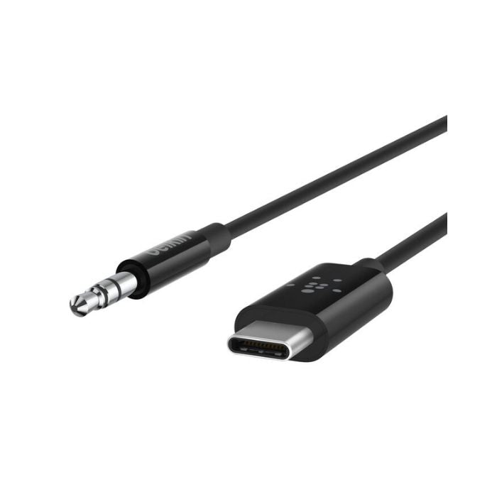 Belkin Rockstar Audio Cable With USB-C Connector 3.5 mm, 90Cm, Black
