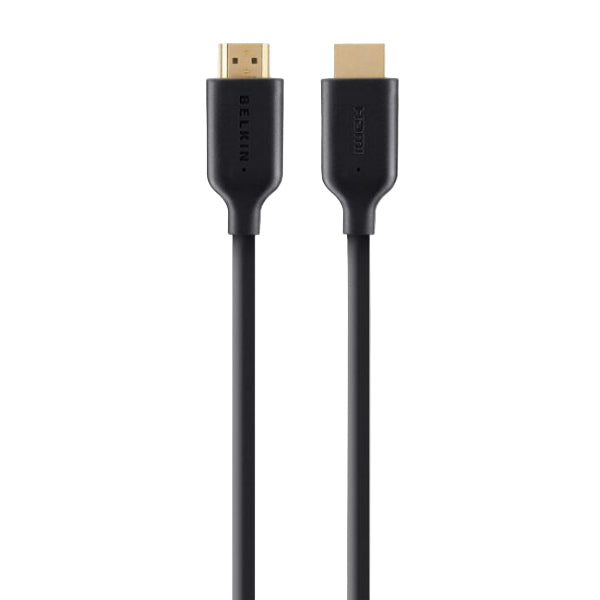 Belkin High Speed HDMI Cable with Ethernet, 4K/Ultra HD Compatible, Full 1080p, 5Mm, Black Belkin High Speed HDMI Cable with Ethernet, 4K/Ultra HD Compatible, Full 1080p, 5Mm, Black
