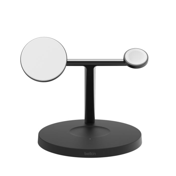 Belkin Boost Charge 3-in-1-Wireless Charger, MagSafe Compatible, PSU Included, Black