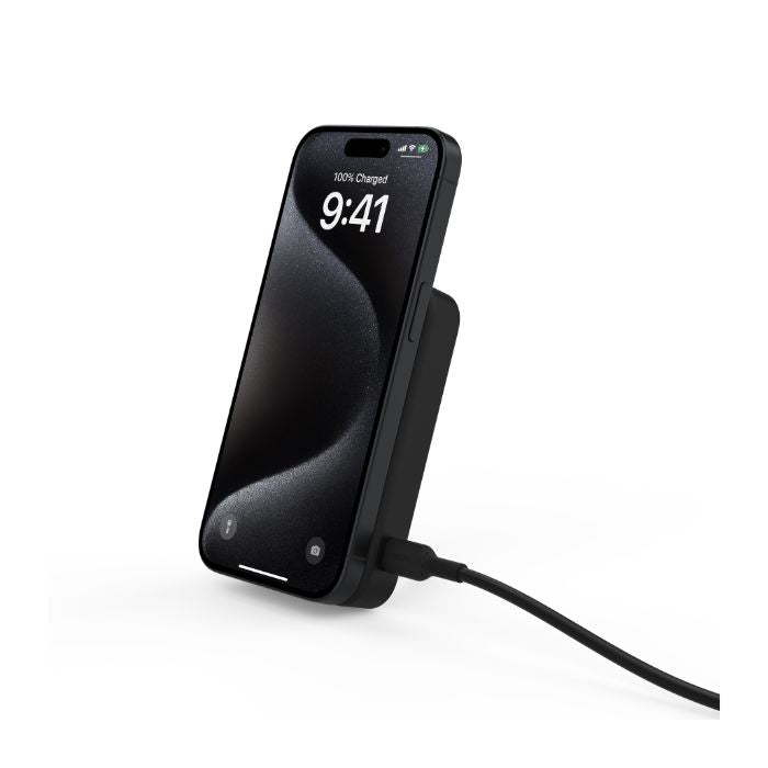 Belkin Boost Charge Qi2 Magnetic Wireless, Power Bank 8000Mah & Stand, 15Watts, Black Belkin Boost Charge Qi2 Magnetic Wireless, Power Bank 8000Mah & Stand, 15Watts, Black