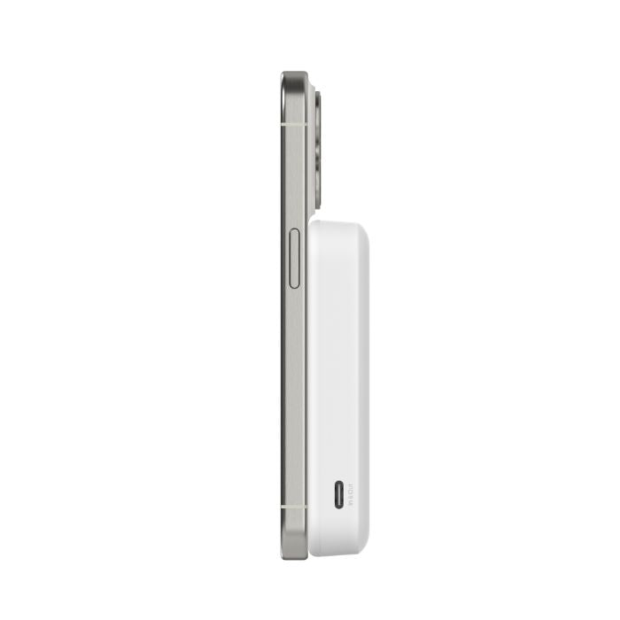 Belkin Boost Charge Qi2 Magnetic Wireless, Power Bank 8000Mah & Stand, 15Watts, White