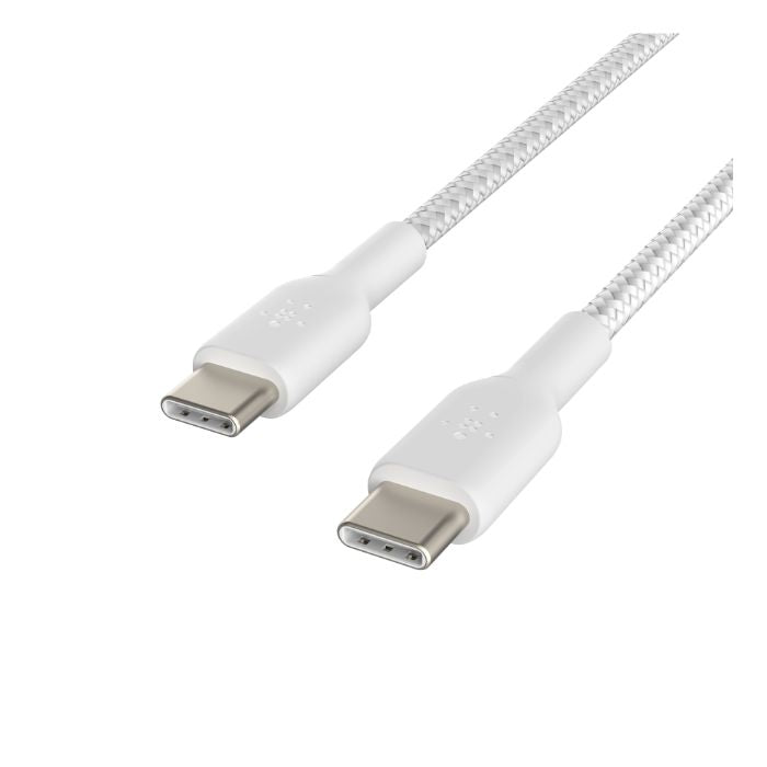 Belkin Boost Charge braided USB-C to USB-C, 2M, 2Pack, White Belkin Boost Charge braided USB-C to USB-C, 2M, 2Pack, White