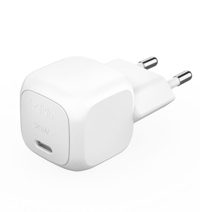 Belkin Cube Wall Charger Boost Charge, USB-C, 20Watts, 1Port, White