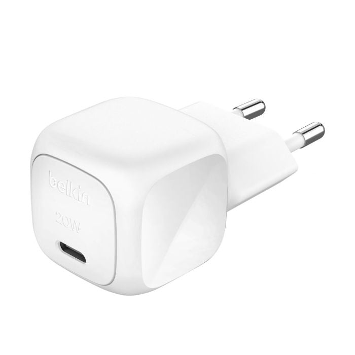 Belkin Cube Wall Charger Boost Charge, USB C-C, 20Watts, 1Port, Cable 1Mm, White Belkin Cube Wall Charger Boost Charge, USB C-C, 20Watts, 1Port, Cable 1Mm, White
