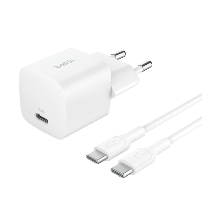 Belkin Wall Charger PD, USB-C, 25Watts, White