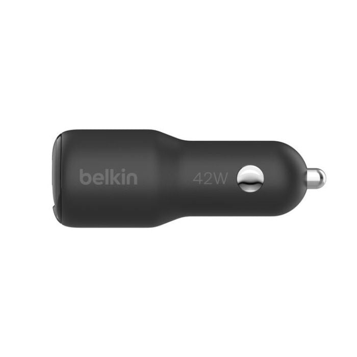 Belkin Boost Charge USB PD PPS Car Charger, 30Watts USB-C & 12Watts USB-A, Black