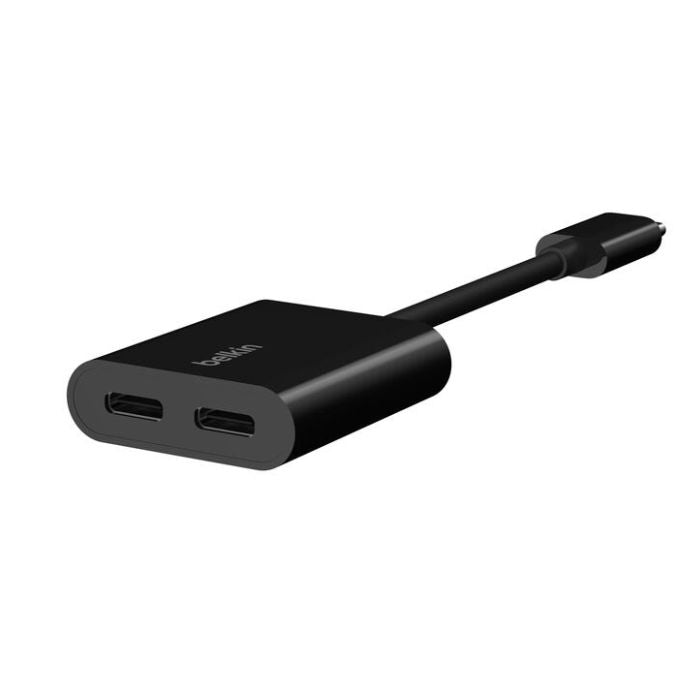 Belkin Connect USB-C Audio + USB-C Charge Adapter, Supports Fast Charging up to 60Watts