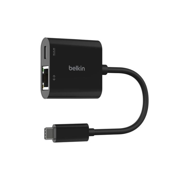 Belkin USB-C to Ethernet Adapter, Power Delivery Up to 100Watts, Black
