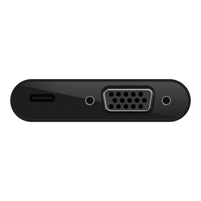 Belkin USB-C to VGA Adapter, Up to 60Watts of Power Delivery, Black Belkin USB-C to VGA Adapter, Up to 60Watts of Power Delivery, Black