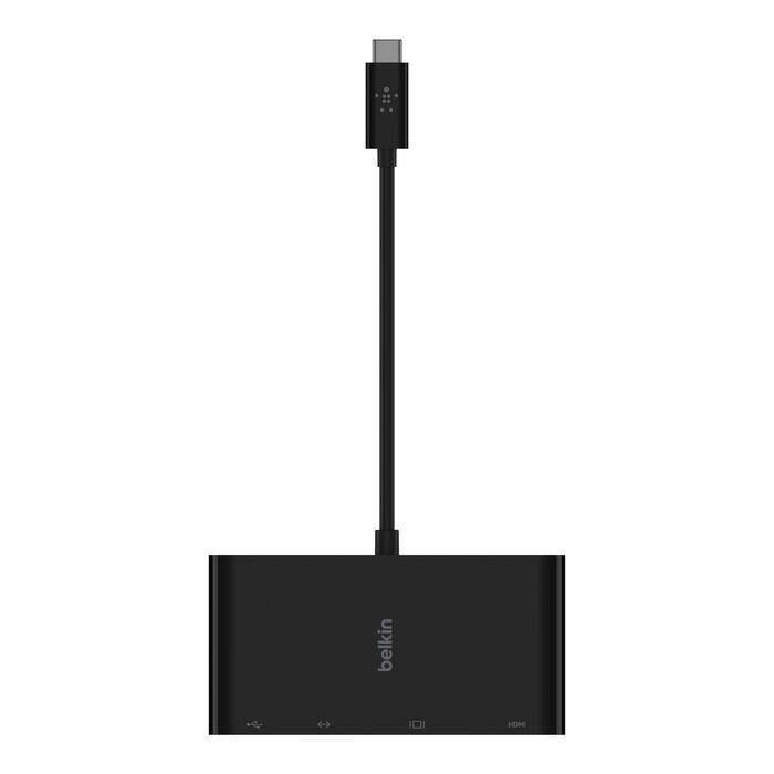 Belkin USB-C Multimedia Adapter with Ethernet, USB-A 3.0, VGA, and 4K HDMI Ports