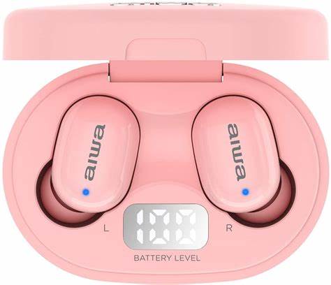 Aiwa Earbuds, Pink