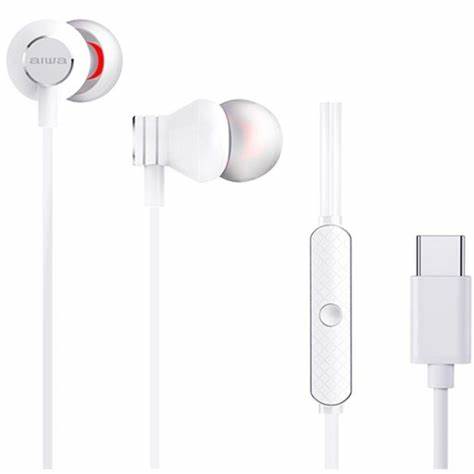 Aiwa Earphones with Microphone Type-C, White Aiwa Earphones with Microphone Type-C, White