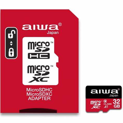 بطاقة ذاكرة Aiwa Micro SDHC بسعة 32 جيجابايت