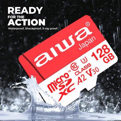 بطاقة ذاكرة Micro SD من Aiwa، سعة 128 جيجابايت