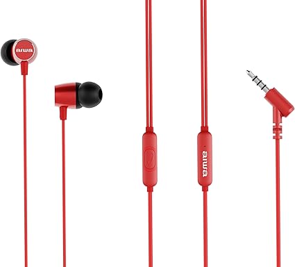 Aiwa Inear Wired Headphones, Red Aiwa Inear Wired Headphones, Red