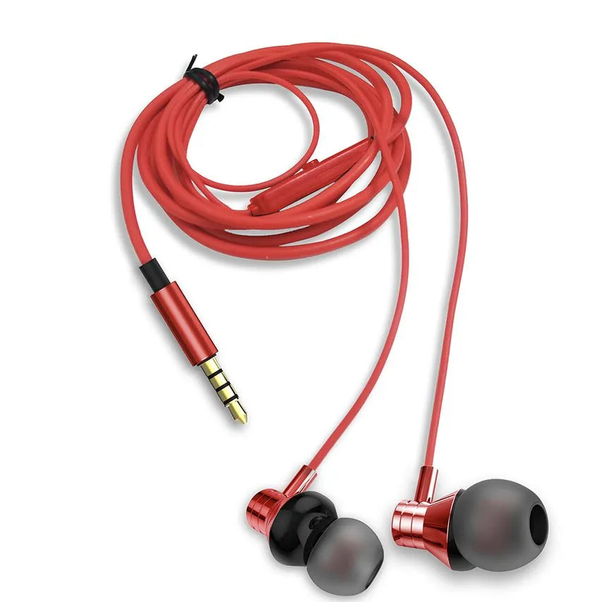 Aiwa Stereo in Ear Headphones, Red Aiwa Stereo in Ear Headphones, Red