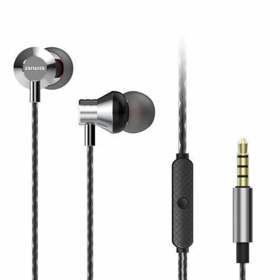 Aiwa Stereo in Ear Headphones, Silver Aiwa Stereo in Ear Headphones, Silver