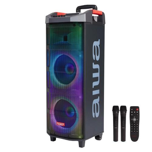 Aiwa Speaker RGB-LED Party, Lighting System Built In, 700Watts, Black