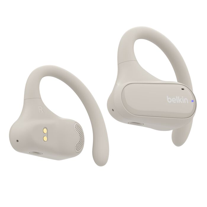 Belkin Sound Form Breeze Open Ear True Earbuds, Wireless, White