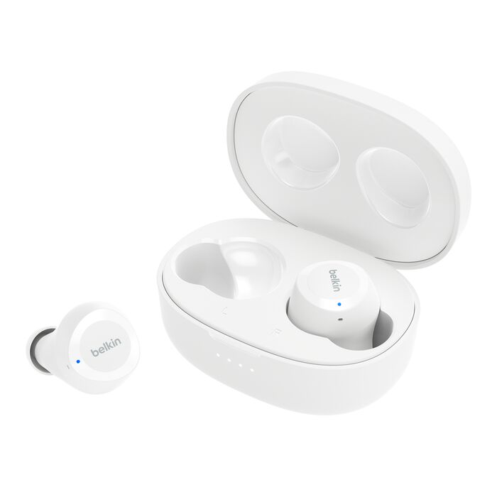 Belkin Sound Form Bolt True Earbuds, Wireless, White Belkin Sound Form Bolt True Earbuds, Wireless, White
