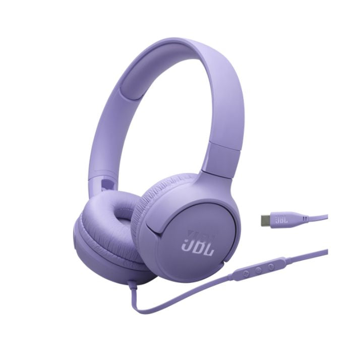 JBL Tune 520C Hi-Res, Wired USB-C, Purple