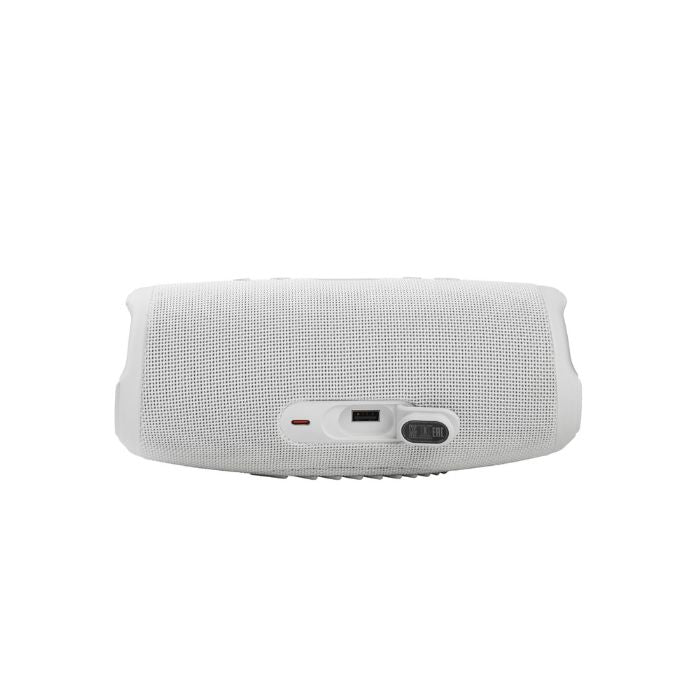 JBL Charge 5 Portable Waterproof Speaker, 40Watts, White