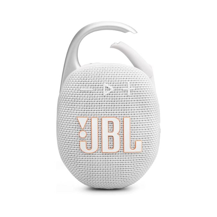 JBL Clip 5 Portable Speaker, 10Watts, White