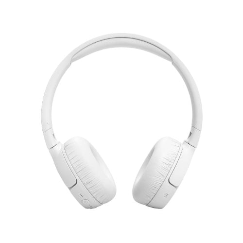 White headphones on a white background