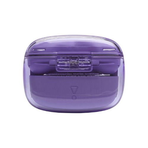 Purple transparent case on a white background