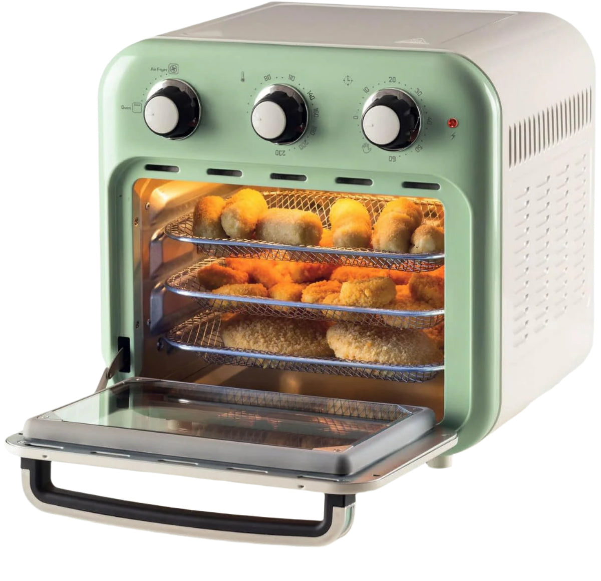 Ariete Vintage Air Fryer Oven, 16Lit, 1400Watts, Green Ariete Vintage Air Fryer Oven, 16Lit, 1400Watts, Green