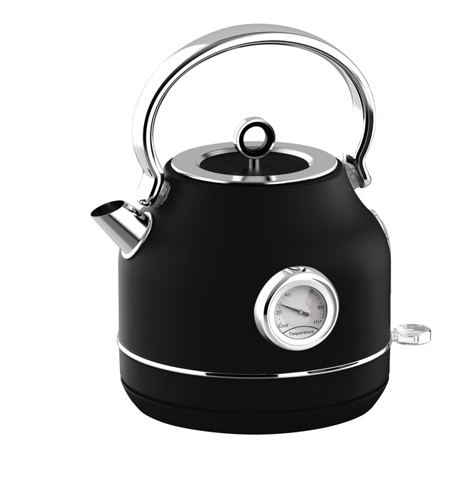 Berlinger Electric Kettle W & Thremo, 1.7Lit, Matte Black