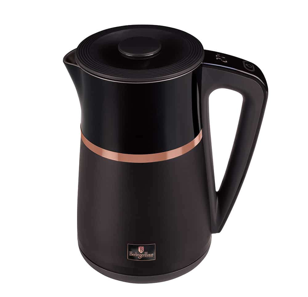 Berlinger Electric Kettle Double Wall, 1.7Lit, Black Rose