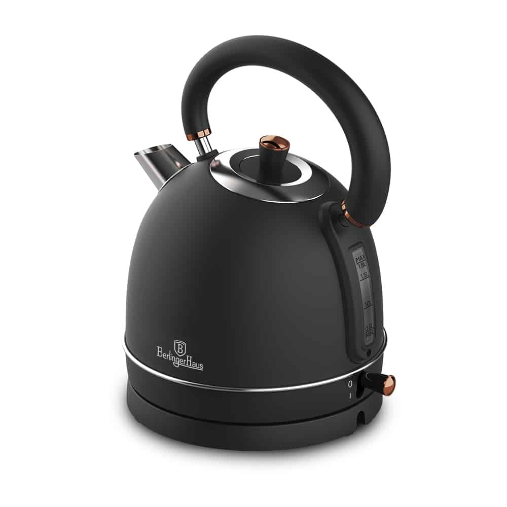 Berlinger Electric Kettle Dome, 1.8Lit, Black Rose