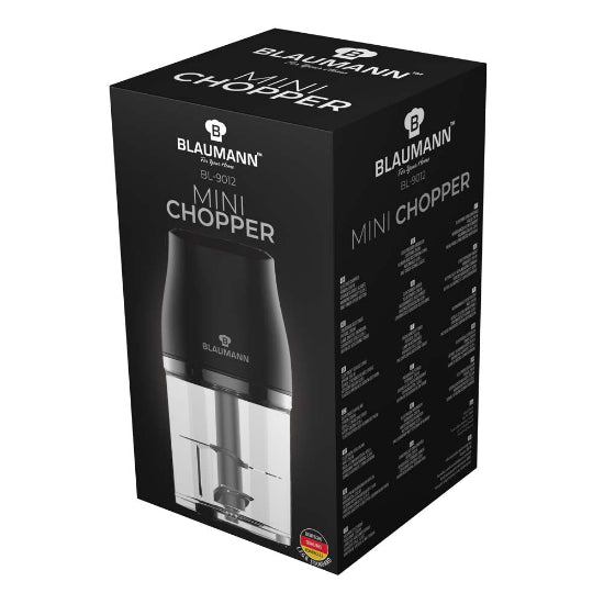 Berlinger Haus Blauman Chopper, 4Blades, 250Watts, Stainless steel Berlinger Haus Blauman Chopper, 4Blades, 250Watts, Stainless steel