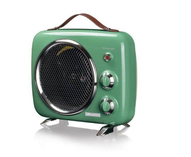 80804 /  ARIETE  VINTAGE FAN HEATER RETRO GREEN 1000W ARIETE / Green