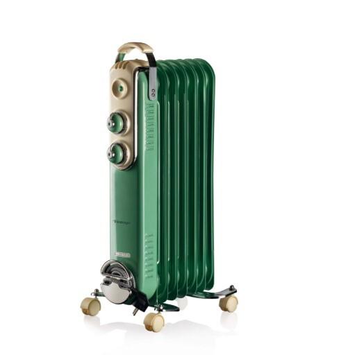 83714 /ARIETE VINTAGE  RADIATOR 7 FINS GREEN 1500W 1500 / 7 fingers / GREEN