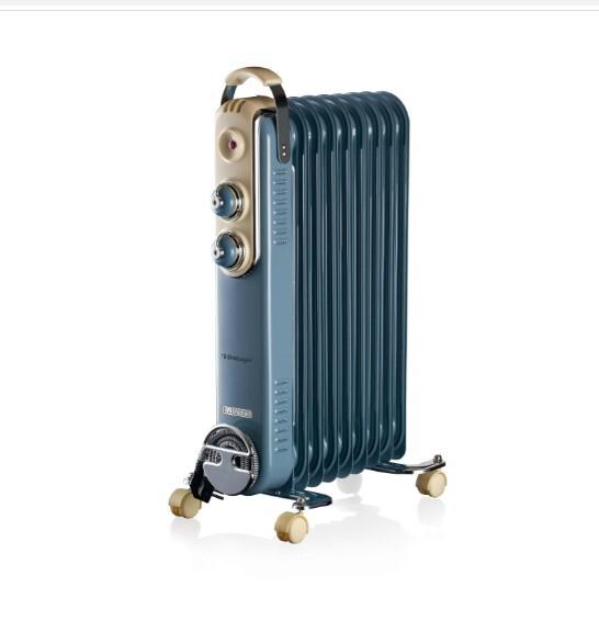 83715 / ARIETE VINTAGE RADIATOR 7 FINS BLUE 1500W 1500 / 7 fingers / BLUE