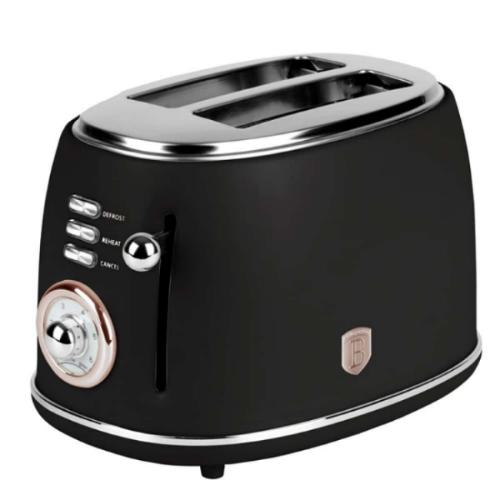 Belinger Toaster, 850Watts, Black Rose