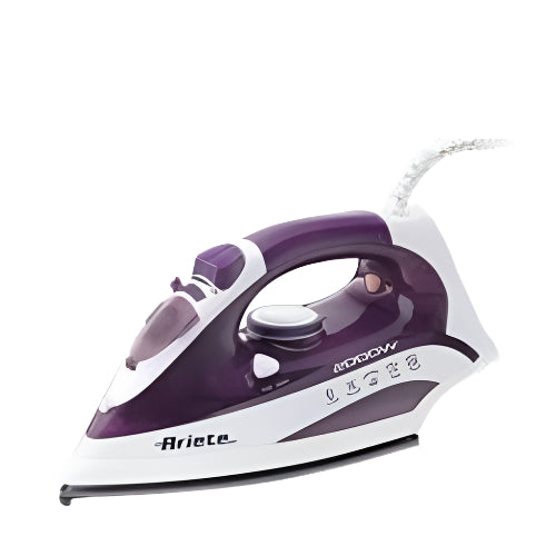 Ariete Steam Iron Ceramic Soleplate Auto-Clean Function, 2000Watts, Purple Ariete Steam Iron Ceramic Soleplate Auto-Clean Function, 2000Watts, Purple