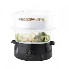 BH-9378/BerlingerHaus Steamer 800W,2Basket,Baskets capacity :6L,Black/Rose gold. 800 / 6L / ,Black/Rose gold.