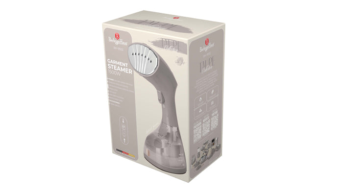 Berlinger Garment Steamer W & Fabric Brush, 1500Watts, Taupe BH Berlinger Garment Steamer W & Fabric Brush, 1500Watts, Taupe BH