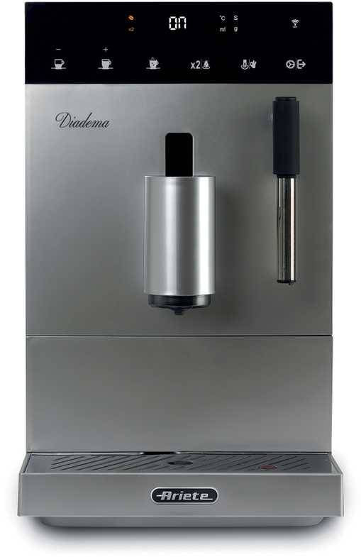 1452/01 / Ariete Espresso maker Steel 19 Bar, Americano, Hot Water ,2,5’’ LCD Display touch ,Maxi C