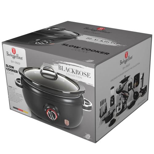 Berlinger Haus Electric Slow Cooker, 3.5Lit, Black Rose