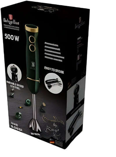 Berlinger Haus Hand Blender, 2Speed & Turbo, 500Watts, Stainless Steel & Stick Green Berlinger Haus Hand Blender, 2Speed & Turbo, 500Watts, Stainless Steel & Stick Green