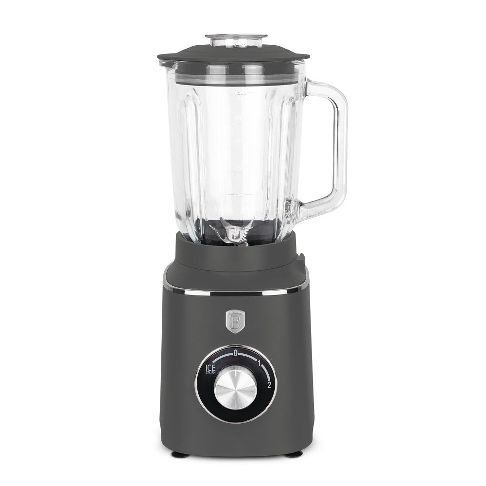 Berlinger Table Blender Glass Jar, 1.5Lit, 1000Watts, Antracit